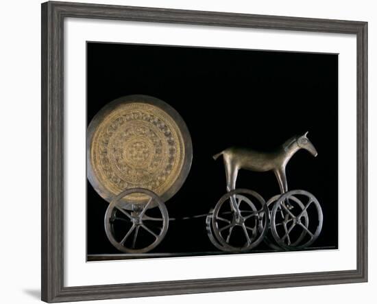 Solar Disk with Chariot and Horse Replica, Bronze Age, Germany-Kenneth Garrett-Framed Photographic Print