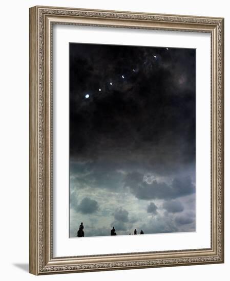 Solar Eclipse at Lambourn, August 1999-null-Framed Photographic Print