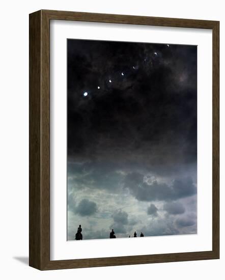 Solar Eclipse at Lambourn, August 1999-null-Framed Photographic Print