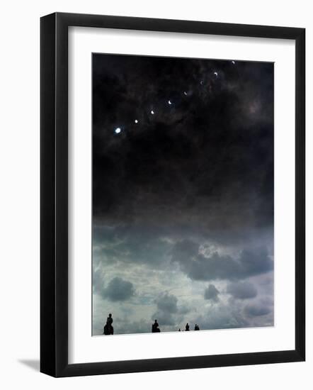 Solar Eclipse at Lambourn, August 1999-null-Framed Photographic Print