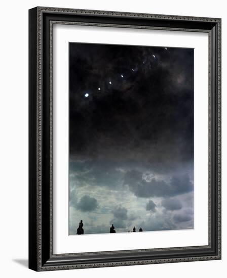 Solar Eclipse at Lambourn, August 1999-null-Framed Photographic Print