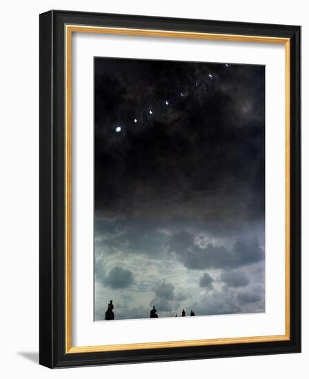 Solar Eclipse at Lambourn, August 1999-null-Framed Photographic Print