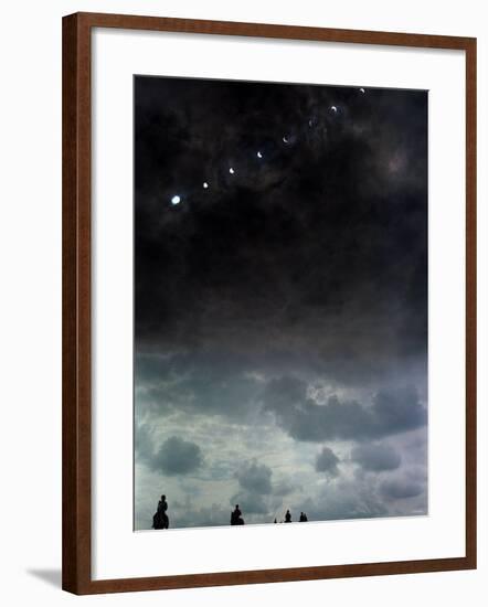 Solar Eclipse at Lambourn, August 1999-null-Framed Photographic Print