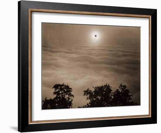 Solar Eclipse from Santa Lucia Range, California, January 1, 1889-Carleton Watkins-Framed Art Print