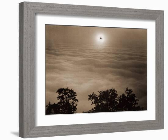 Solar Eclipse from Santa Lucia Range, California, January 1, 1889-Carleton Watkins-Framed Art Print