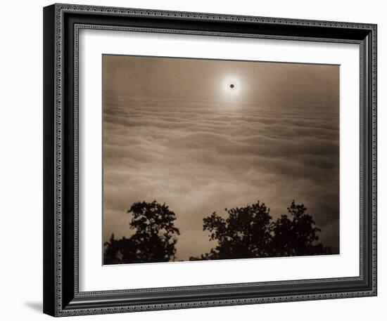 Solar Eclipse from Santa Lucia Range, California, January 1, 1889-Carleton Watkins-Framed Art Print