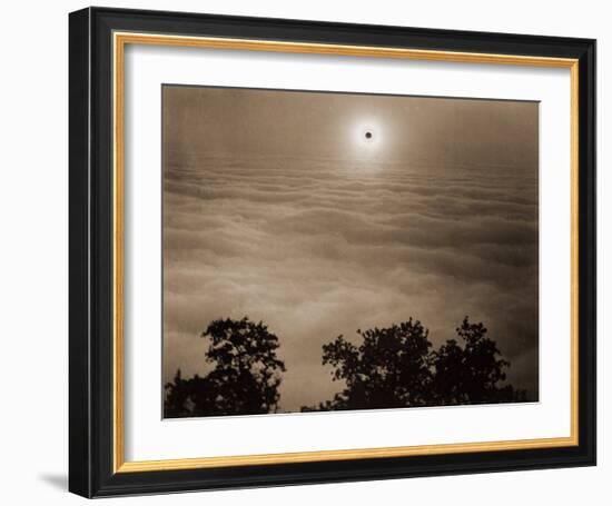 Solar Eclipse from Santa Lucia Range, California, January 1, 1889-Carleton Watkins-Framed Art Print