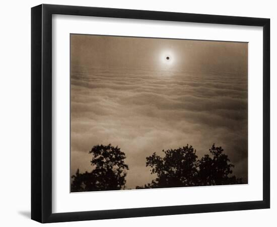 Solar Eclipse from Santa Lucia Range, California, January 1, 1889-Carleton Watkins-Framed Art Print