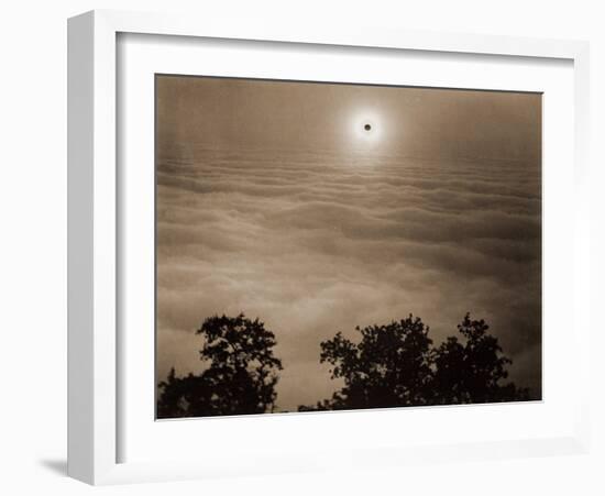 Solar Eclipse from Santa Lucia Range, California, January 1, 1889-Carleton Watkins-Framed Art Print