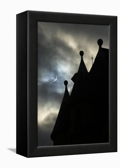 Solar Eclipse, Little Germany, Bradford, UK (Photo)-null-Framed Premier Image Canvas