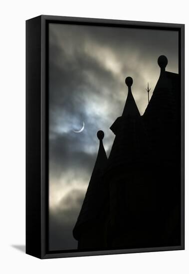 Solar Eclipse, Little Germany, Bradford, UK (Photo)-null-Framed Premier Image Canvas