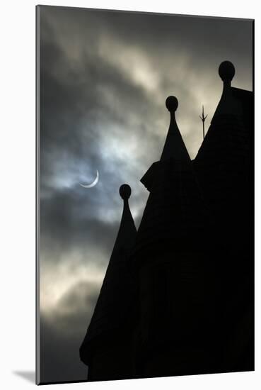 Solar Eclipse, Little Germany, Bradford, UK (Photo)-null-Mounted Giclee Print