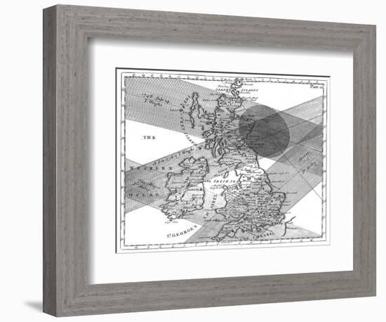 Solar Eclipse Paths-Science, Industry and Business Library-Framed Photographic Print