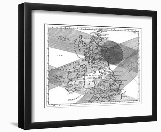 Solar Eclipse Paths-Science, Industry and Business Library-Framed Photographic Print