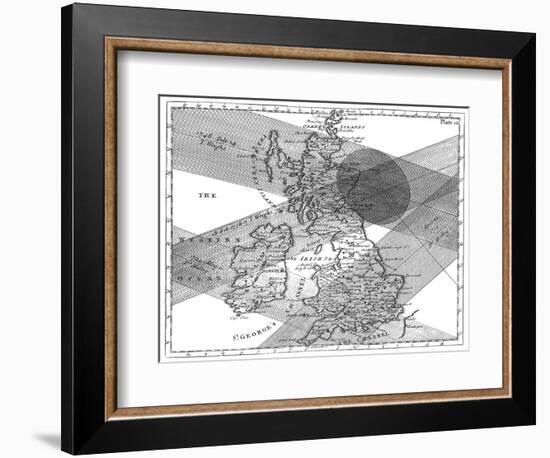 Solar Eclipse Paths-Science, Industry and Business Library-Framed Photographic Print