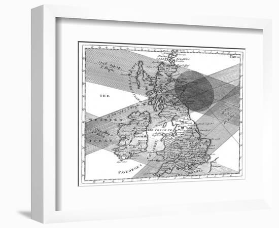 Solar Eclipse Paths-Science, Industry and Business Library-Framed Photographic Print