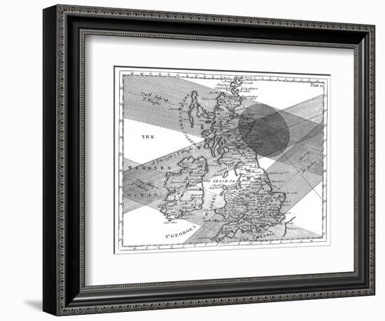 Solar Eclipse Paths-Science, Industry and Business Library-Framed Photographic Print