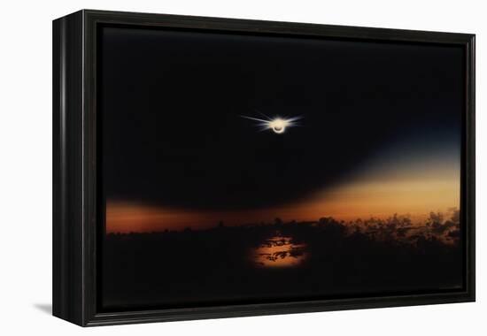 Solar Eclipse Seen from a Plane-Corbis-Framed Premier Image Canvas