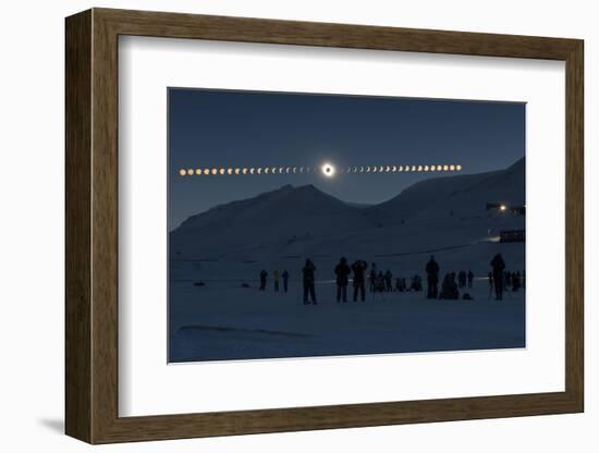 Solar Eclipse Sequence in Svalbard on March 20, 2015-THANAKRIT SANTIKUNAPORN-Framed Photographic Print