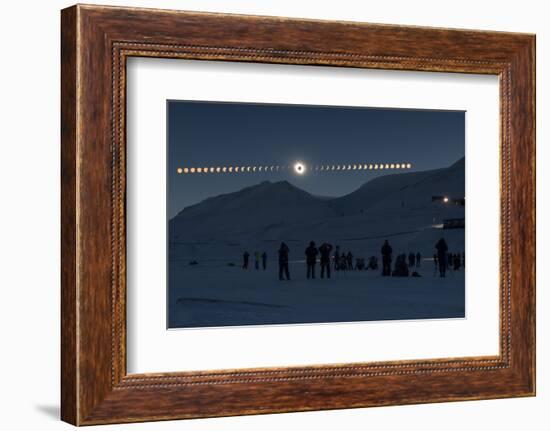 Solar Eclipse Sequence in Svalbard on March 20, 2015-THANAKRIT SANTIKUNAPORN-Framed Photographic Print