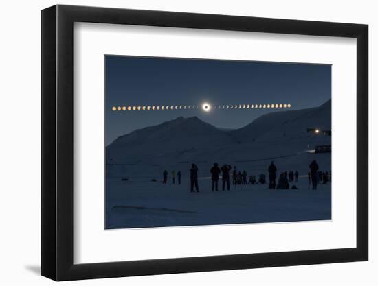 Solar Eclipse Sequence in Svalbard on March 20, 2015-THANAKRIT SANTIKUNAPORN-Framed Photographic Print
