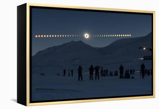 Solar Eclipse Sequence in Svalbard on March 20, 2015-THANAKRIT SANTIKUNAPORN-Framed Premier Image Canvas