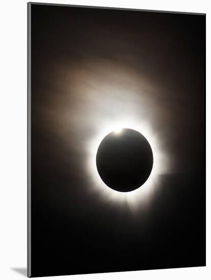 Solar Eclipse with Diamond Ring Effect, Queensland, Australia-Stocktrek Images-Mounted Photographic Print