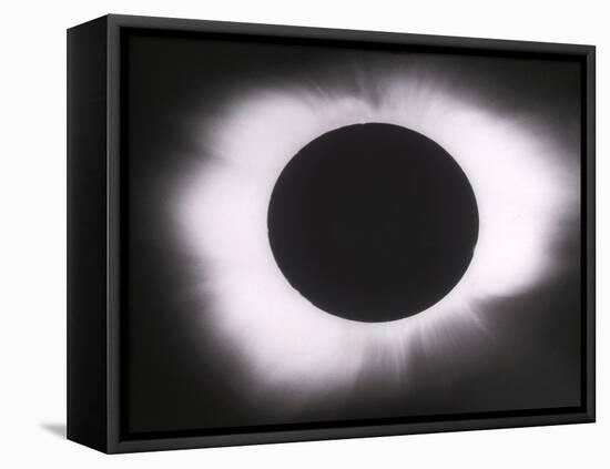Solar Eclipse with outer Corona-Science Source-Framed Premier Image Canvas