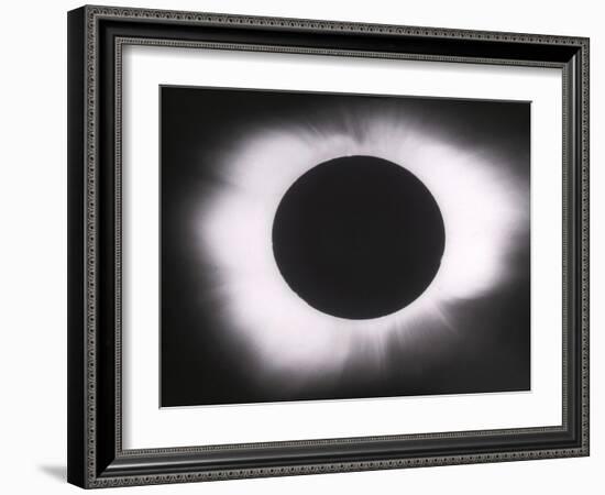 Solar Eclipse with outer Corona-Science Source-Framed Giclee Print