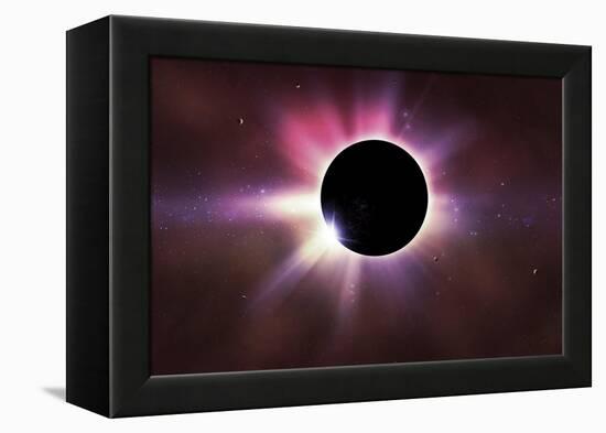 Solar Eclipse-alexaldo-Framed Stretched Canvas