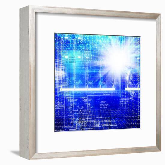 Solar Electric Power Industry-Alex150770-Framed Art Print