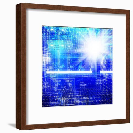 Solar Electric Power Industry-Alex150770-Framed Art Print