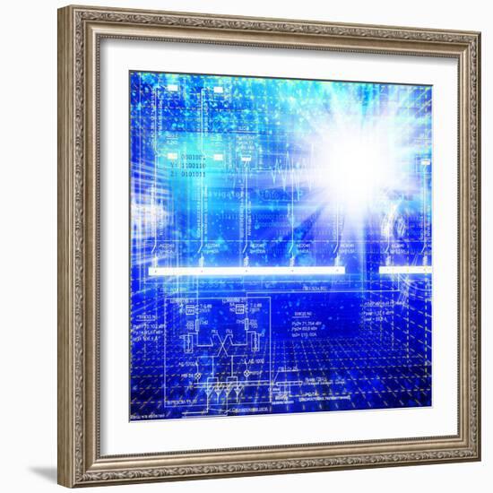 Solar Electric Power Industry-Alex150770-Framed Art Print