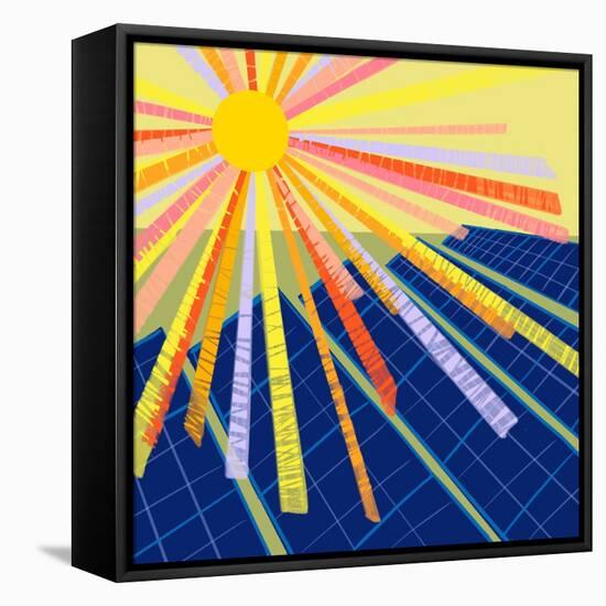 Solar Energy-Kerstin Stock-Framed Stretched Canvas