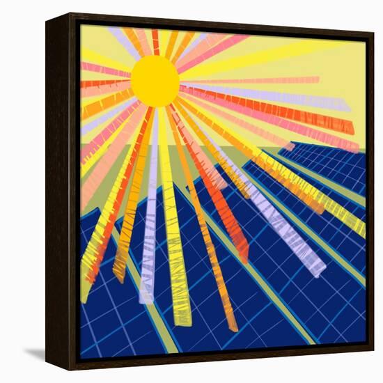 Solar Energy-Kerstin Stock-Framed Stretched Canvas