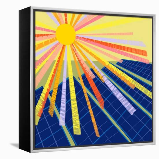 Solar Energy-Kerstin Stock-Framed Stretched Canvas