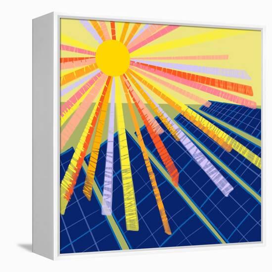 Solar Energy-Kerstin Stock-Framed Stretched Canvas