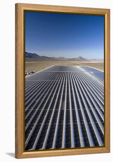 Solar Power Plant, Nevada, USA-David Nunuk-Framed Premier Image Canvas