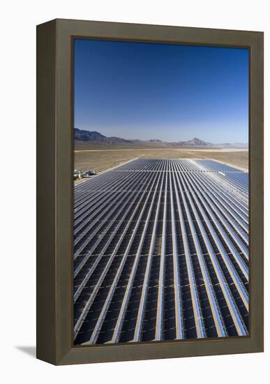 Solar Power Plant, Nevada, USA-David Nunuk-Framed Premier Image Canvas