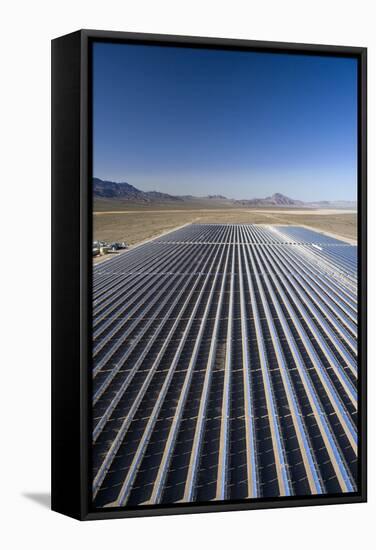 Solar Power Plant, Nevada, USA-David Nunuk-Framed Premier Image Canvas