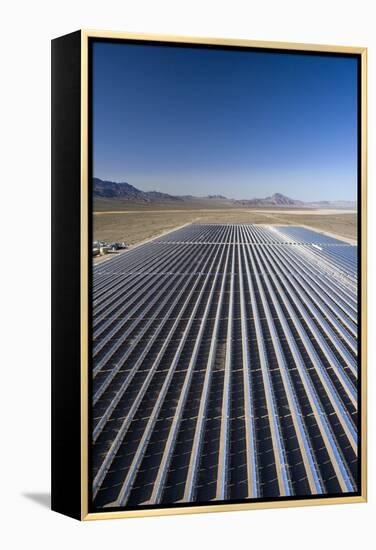 Solar Power Plant, Nevada, USA-David Nunuk-Framed Premier Image Canvas