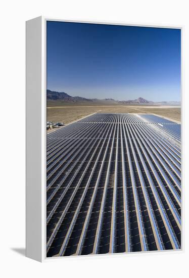 Solar Power Plant, Nevada, USA-David Nunuk-Framed Premier Image Canvas