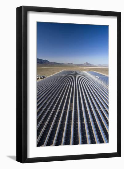 Solar Power Plant, Nevada, USA-David Nunuk-Framed Photographic Print