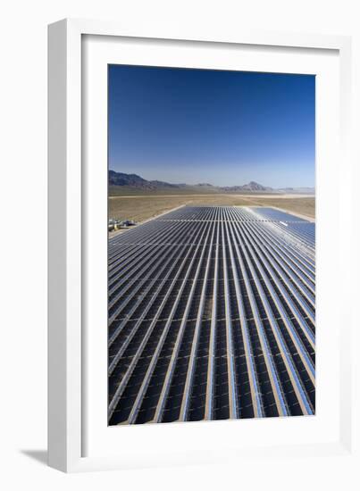 Solar Power Plant, Nevada, USA-David Nunuk-Framed Photographic Print