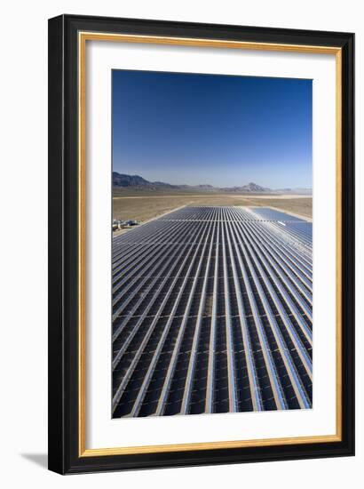 Solar Power Plant, Nevada, USA-David Nunuk-Framed Photographic Print