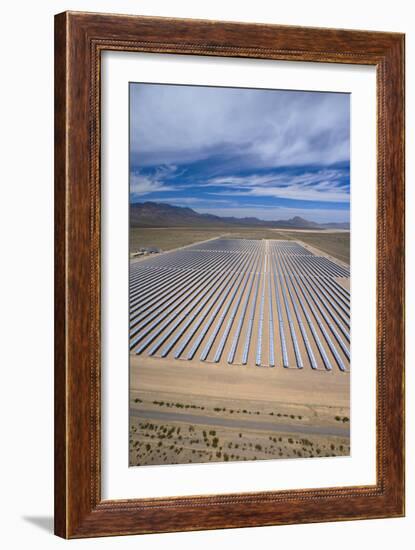 Solar Power Plant, Nevada, USA-David Nunuk-Framed Photographic Print