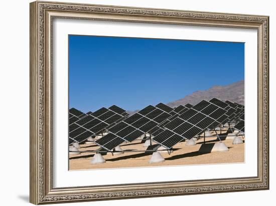 Solar Power Plant, Nevada, USA-David Nunuk-Framed Photographic Print