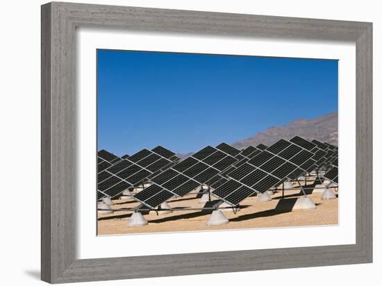 Solar Power Plant, Nevada, USA-David Nunuk-Framed Photographic Print