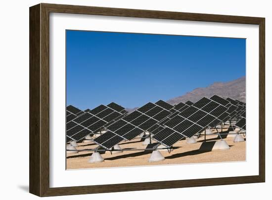 Solar Power Plant, Nevada, USA-David Nunuk-Framed Photographic Print