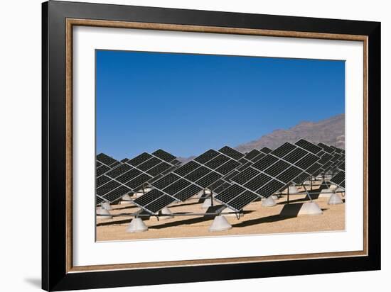 Solar Power Plant, Nevada, USA-David Nunuk-Framed Photographic Print